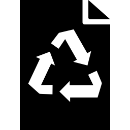 papier recyclé Icône