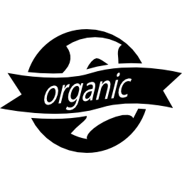 globo de etiqueta orgánica icono