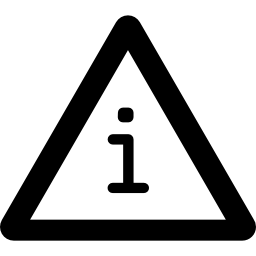 señal de precaución icono