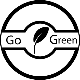 ir insignia verde icono