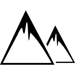montagne innevate icona