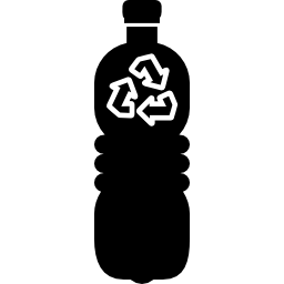 bouteille recyclée Icône