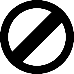 Blocked symbol icon