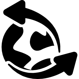 símbolo de reciclaje global icono