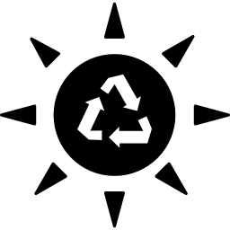 recykling słoneczny ikona