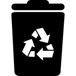 papelera de reciclaje icono