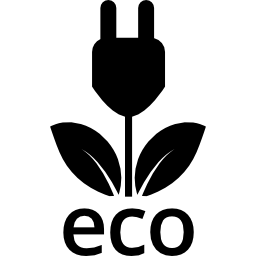 Ecological energy source icon