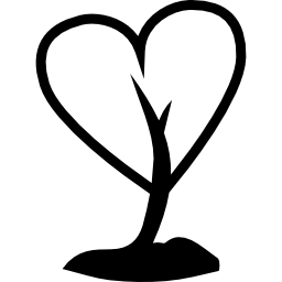 hartvormige boom icoon