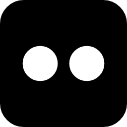flickr website logo silhouet icoon