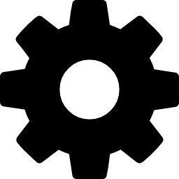 zahnrad silhouette icon