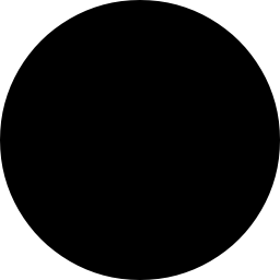 cirkelvormig silhouet icoon