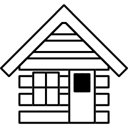 profilo della casa della cabina icona