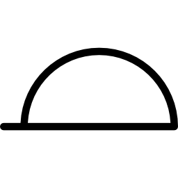 Inverted bowl outline icon