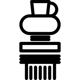 jarra del museo en un pilar icono