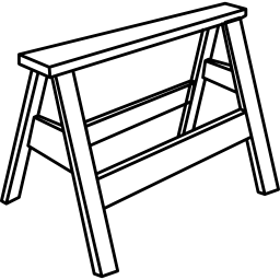 esquema del soporte de la silla icono