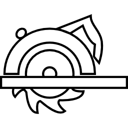 Wood cutting device outline icon