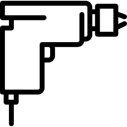 Machine drill outline icon