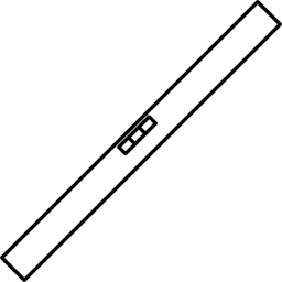 forma larga rectangular icono