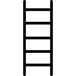 escalera de contorno delgado icono