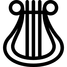 Harp outline icon