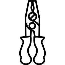 esquema de herramienta de mano alicates icono