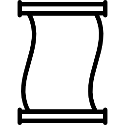 oud papier scroll overzicht icoon