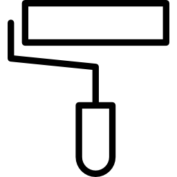 Painting roller outline icon