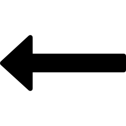 freccia lunga che punta a sinistra icona