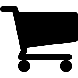 einkaufswagen schwarze form icon