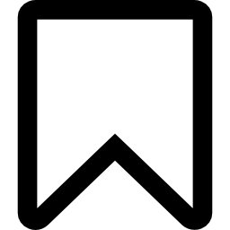 segnalibro bianco icona