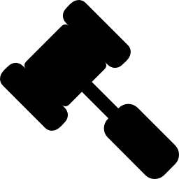 juridische hamer icoon
