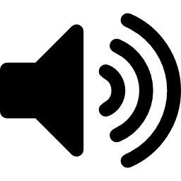simbolo dell'interfaccia di aumento del volume icona