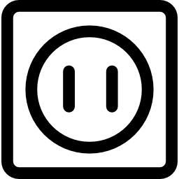 conexión a la electricidad icono