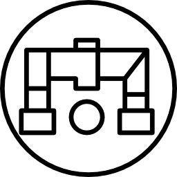 Piping outline symbol icon