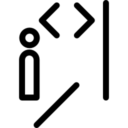 znak schodów ruchomych w muzeum ikona
