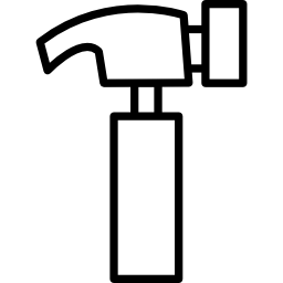 Hammer outline icon