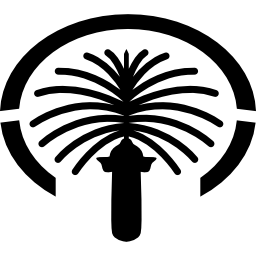 monumento de palm jumeirah, dubai icono