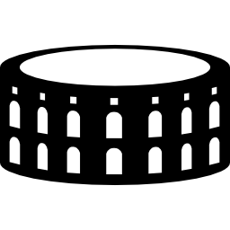 pula arena croacia icono
