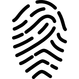 Вариант контура отпечатка пальца иконка