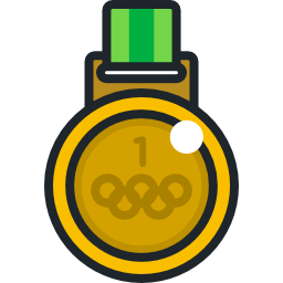 medaglia olimpica icona