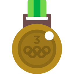 medaglia olimpica icona