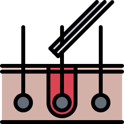 rimozione peli icona