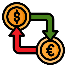 Money exchange icon