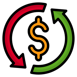 Money flow icon