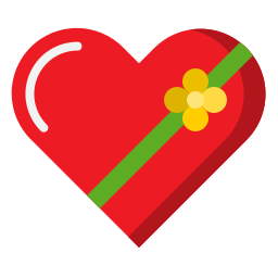 Heart box icon