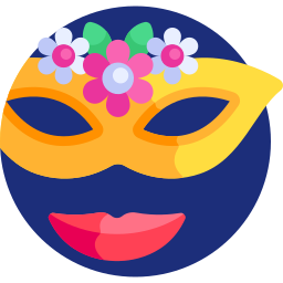 Carnival mask icon