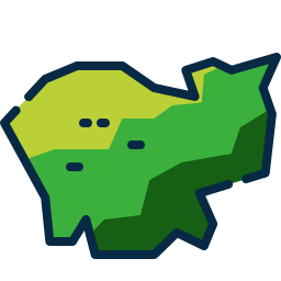 mapa del país icono