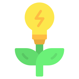 energía verde icono