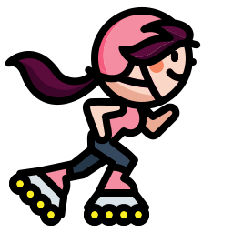Rollerblade skates icon