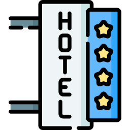 segno dell'hotel icona